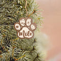 Personalized Dog Ornament, Dog Paw Ornament, Custom Pet Christmas Ornament CF42 - Kindlytoys