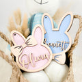 Personalized Easter Bunny Rabbit Ornaments, Wooden Easter Gifts Idea for Kids ET01 - Kindlytoys