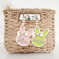 Personalized Easter Bunny Rabbit Ornaments, Wooden Easter Gifts Idea for Kids ET01 - Kindlytoys