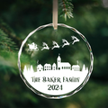 Personalized Family Christmas Glass Ornaments GX02-2 - Kindlytoys