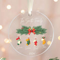 Personalized Family Christmas Ornament 2024 – Custom Family & Pet Ornament AV03-10 - Kindlytoys