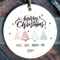 Personalized Family Christmas Ornament, Family Ceramic Ornament CX02-46 - Kindlytoys