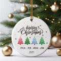 Personalized Family Christmas Ornament, Family Ceramic Ornament CX02-46 - Kindlytoys