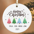 Personalized Family Christmas Ornament, Family Ceramic Ornament CX02-46 - Kindlytoys