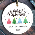 Personalized Family Christmas Ornament, Family Ceramic Ornament CX02-46 - Kindlytoys