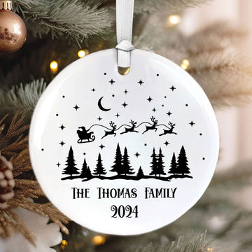 Personalized Family Christmas Ornament, Family Ceramic Ornament, Family Christmas Keepsake CX02-42 - Kindlytoys