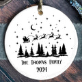 Personalized Family Christmas Ornament, Family Ceramic Ornament, Family Christmas Keepsake CX02-42 - Kindlytoys