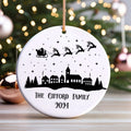 Personalized Family Christmas Ornament, Family Ceramic Ornament, Family Christmas Keepsake CX02-42 - Kindlytoys