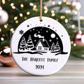 Personalized Family Christmas Ornament, Family Ceramic Ornament, Family Christmas Keepsake CX02-42 - Kindlytoys