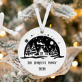 Personalized Family Christmas Ornament, Family Ceramic Ornament, Family Christmas Keepsake CX02-42 - Kindlytoys