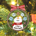 Personalized Family Names Christmas Ornament, Funny Snowman Family Shaker Ornament CF296 - Kindlytoys