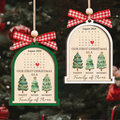 Personalized Family Of Three Christmas Ornament, Baby's First Christmas Ornament Wooden 2 Layers CF504 - Kindlytoys