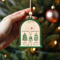 Personalized Family Of Three Christmas Ornament, Baby's First Christmas Ornament Wooden 2 Layers CF504 - Kindlytoys
