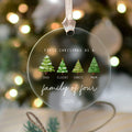 Personalized Family Ornament with Christmas tree, Custom Xmas Tree Ornament AV03-15 - Kindlytoys