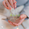 Personalized Family Ornament with Christmas tree, Custom Xmas Tree Ornament AV03-15 - Kindlytoys
