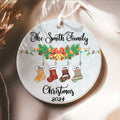 Personalized Family Stocking Ornament With Names and Year, Personalized Family Ornament CX01-29 - Kindlytoys