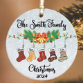 Personalized Family Stocking Ornament With Names and Year, Personalized Family Ornament CX01-29 - Kindlytoys
