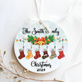 Personalized Family Stocking Ornament With Names and Year, Personalized Family Ornament CX01-29 - Kindlytoys