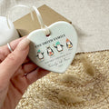 Personalized Family of 4 Ornament, Personalized Heart Shaped Ornament CY02-13 - Kindlytoys