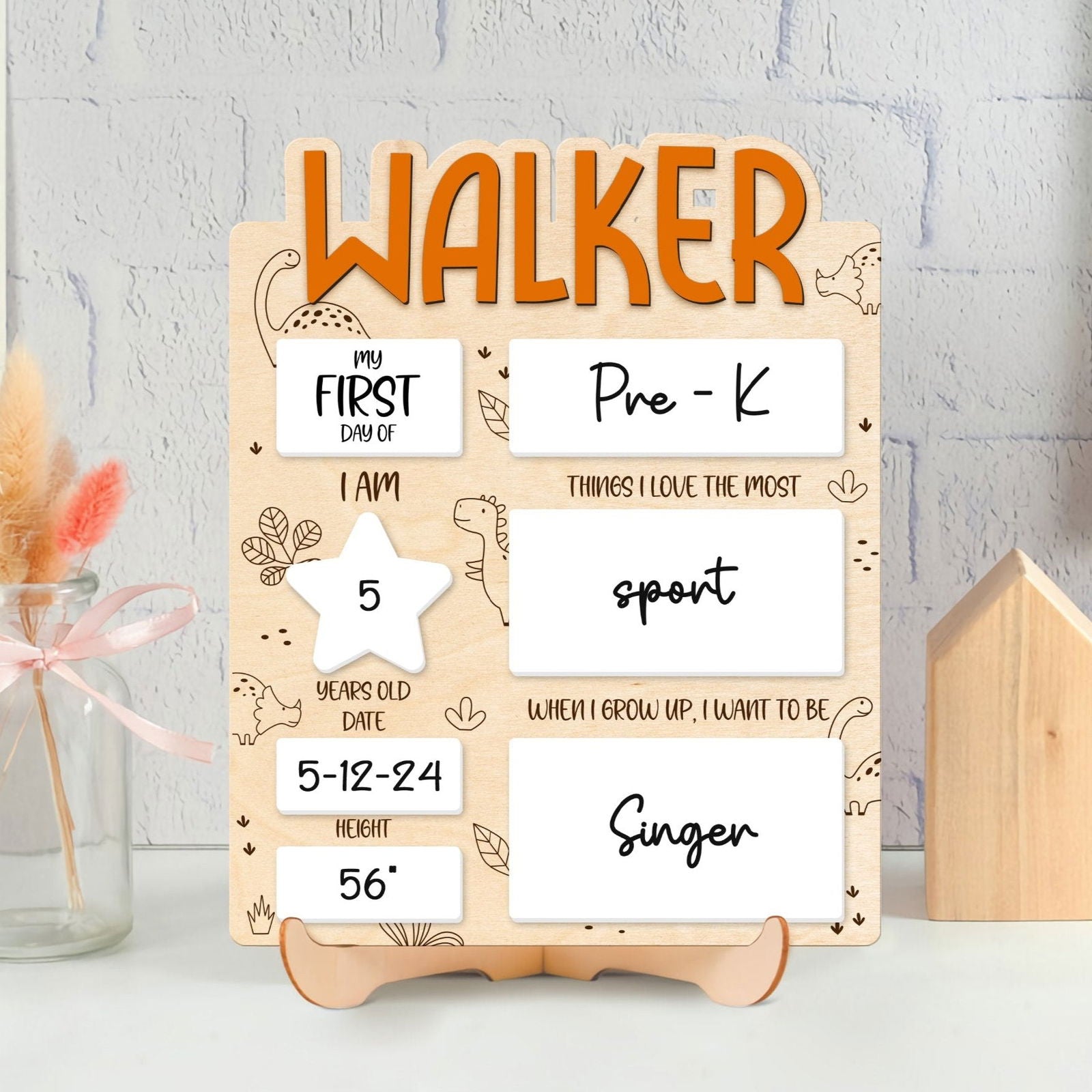 Personalized First/Last Day Of School Sign for Kid SS43 - Kindlytoys