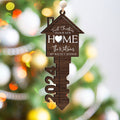 Personalized First Christmas Wood Key New Home Ornament, Christmas Ornament CF200 - Kindlytoys