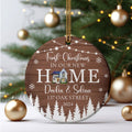 Personalized First Christmas in Our New Home Ornament, Custom House Address Christmas Ornament, Personalized New Home Ornament,  Couples New Home Ornament, Housewarming Gifts for New House Ornament CX01-13 - Kindlytoys