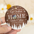 Personalized First Christmas in Our New Home Ornament, Custom House Address Christmas Ornament, Personalized New Home Ornament,  Couples New Home Ornament, Housewarming Gifts for New House Ornament CX01-13 - Kindlytoys