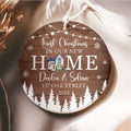 Personalized First Christmas in Our New Home Ornament, Custom House Address Christmas Ornament, Personalized New Home Ornament,  Couples New Home Ornament, Housewarming Gifts for New House Ornament CX01-13 - Kindlytoys