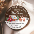 Personalized First Christmas in Our New Home Ornament, Custom New House Gift Ideas, Couples New Home Ornament, Custom House Address Christmas Ornament, Housewarming Gifts CX01-17 - Kindlytoys