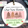 Personalized First Christmas in Our New Home Ornament Keepsake 2024, Personalized New Home Keepsake, House Warming Gifts 2024, 1st Home Christmas Ornament, New Home New Adventures New Memories Keepsake CX03-2 - Kindlytoys