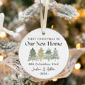 Personalized First Christmas in Our New Home Ornament Keepsake 2024, Personalized New Home Keepsake, House Warming Gifts 2024, 1st Home Christmas Ornament, New Home New Adventures New Memories Keepsake CX03-2 - Kindlytoys