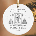 Personalized First Christmas in Our New Home Ornament Keepsake 2024, Personalized New Home Keepsake, House Warming Gifts 2024, 1st Home Christmas Ornament, New Home New Adventures New Memories Keepsake CX03-3 - Kindlytoys