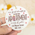 Personalized First Christmas in Our New Home Ornament, Personalized New Home Ornament, Custom House Address Christmas Ornament, Custom New House Gift Ideas, New House Ornament, Welcome Home Gifts CX01-5 - Kindlytoys