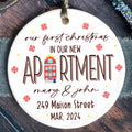 Personalized First Christmas in Our New Home Ornament, Personalized New Home Ornament, Custom House Address Christmas Ornament, Custom New House Gift Ideas, New House Ornament, Welcome Home Gifts CX01-5 - Kindlytoys