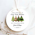 Personalized First Home Ornament, New Home Gift, Christmas In New Home, First Home 2024, Christmas Gift, Christmas Bauble CX06-7 - Kindlytoys