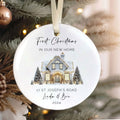 Personalized First Home Ornament, New Home Gift, Christmas In New Home, First Home 2024, Christmas Gift, Christmas Bauble CX06-8 - Kindlytoys