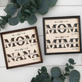 Personalized First Mom Wooden Sign, Gift for Mom and Grandma, Custom Kids Names First Mom Now Mimi Sign, Custom Mom Wooden Sign MS29 - Kindlytoys