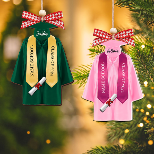 Personalized Graduation Ornament, Custom 2D Flatten Acrylic Ornament CF645 - Kindlytoys