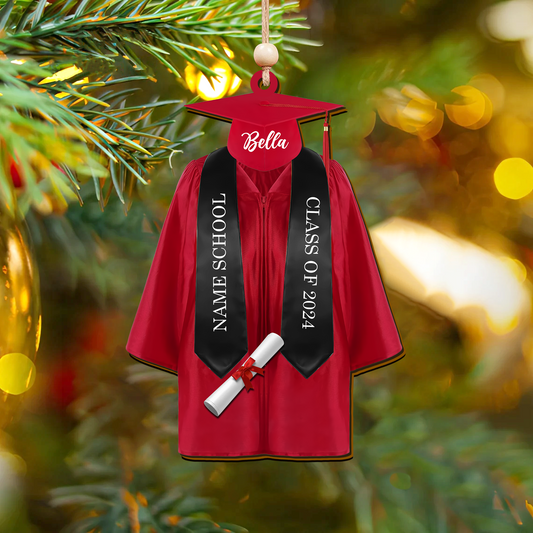 Personalized Graduation Ornament, Custom 2D Flatten Acrylic Ornament CF645 - Kindlytoys