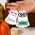Personalized Halloween Tag,  Boo Bag Tags, Custom Halloween Gifts, Custom Acrylic Name Tags, Custom Boo Basket HX13 - Kindlytoys