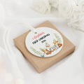 Personalized Holiday Ceramic Christmas Baby Ornament, Customized First Christmas Baby Ornament Gift, Holiday Keepsake Ornament, First Christmas Gift, Gift For Baby CX02-65 - Kindlytoys