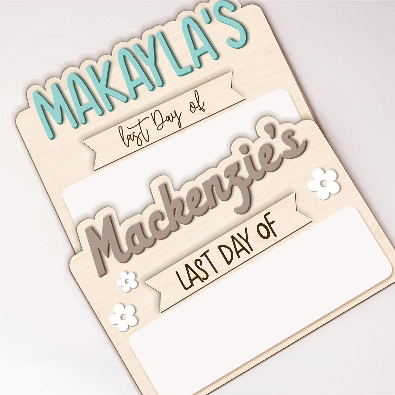 Personalized Interchangeable Names Back to school Board SS40 - Kindlytoys