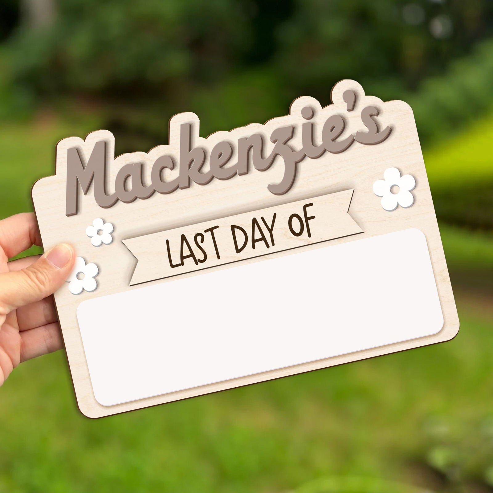 Personalized Interchangeable Names Back to school Board SS40 - Kindlytoys