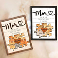 Personalized Mom Puzzle With Kids Names Sign, gifts for mothers, unique gifts for mom MS01 - Kindlytoys