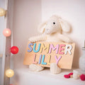 Personalized Name Puzzle With Animals, Wooden Montessori Toys NP32 - Kindlytoys