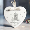 Personalized New Home Ornament - New Home Christmas Ornament - Wreath New House Ornament CY03-5-8 - Kindlytoys