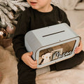 Personalized Piggy Bank For Kids, Wooden Piggy Bank with Name, DIY Piggy Bank, First Birthday Gifts Idea, 1st Christmas Gifts For Kids - Kindlytoys
