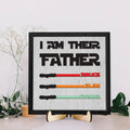 Personalized Plaques Dad Wooden Sign, I Am Their Father Dad Wooden Sign, Gift ideas for dad, Fathers Day Gift IA01 - Kindlytoys