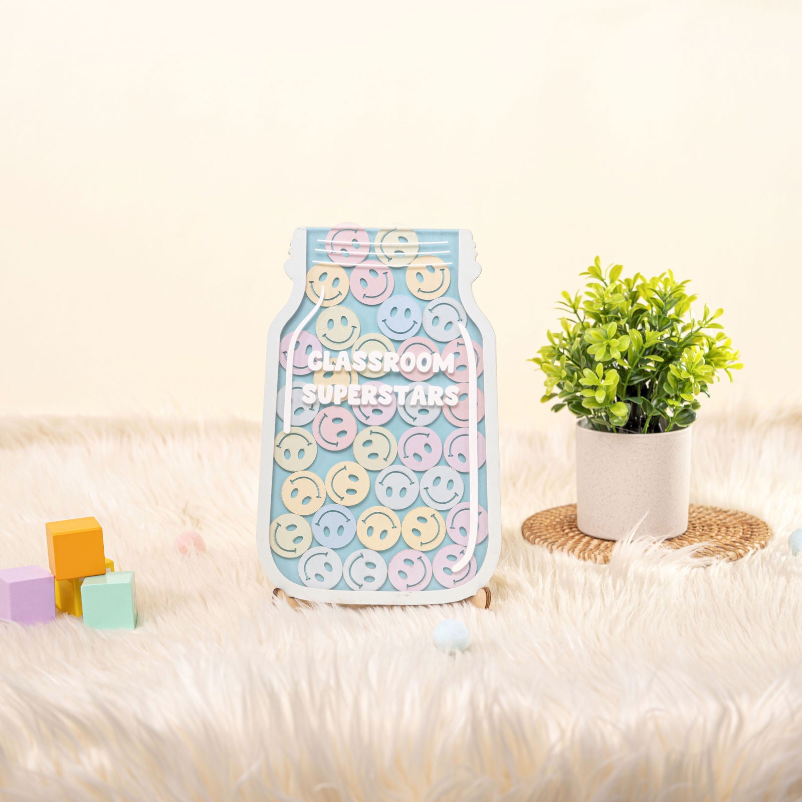Personalized Reward Jar and Tokens, Positive Behavior Chart for Classroom, Stars Reward Jar for KidsThe Star Jar Behavior Chart for Kids at Home PY14 - Kindlytoys