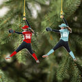 Personalized Softball Ornament, Custom Softball Acrylic Ornament, Custom Softball Ornament, CF438 - Kindlytoys